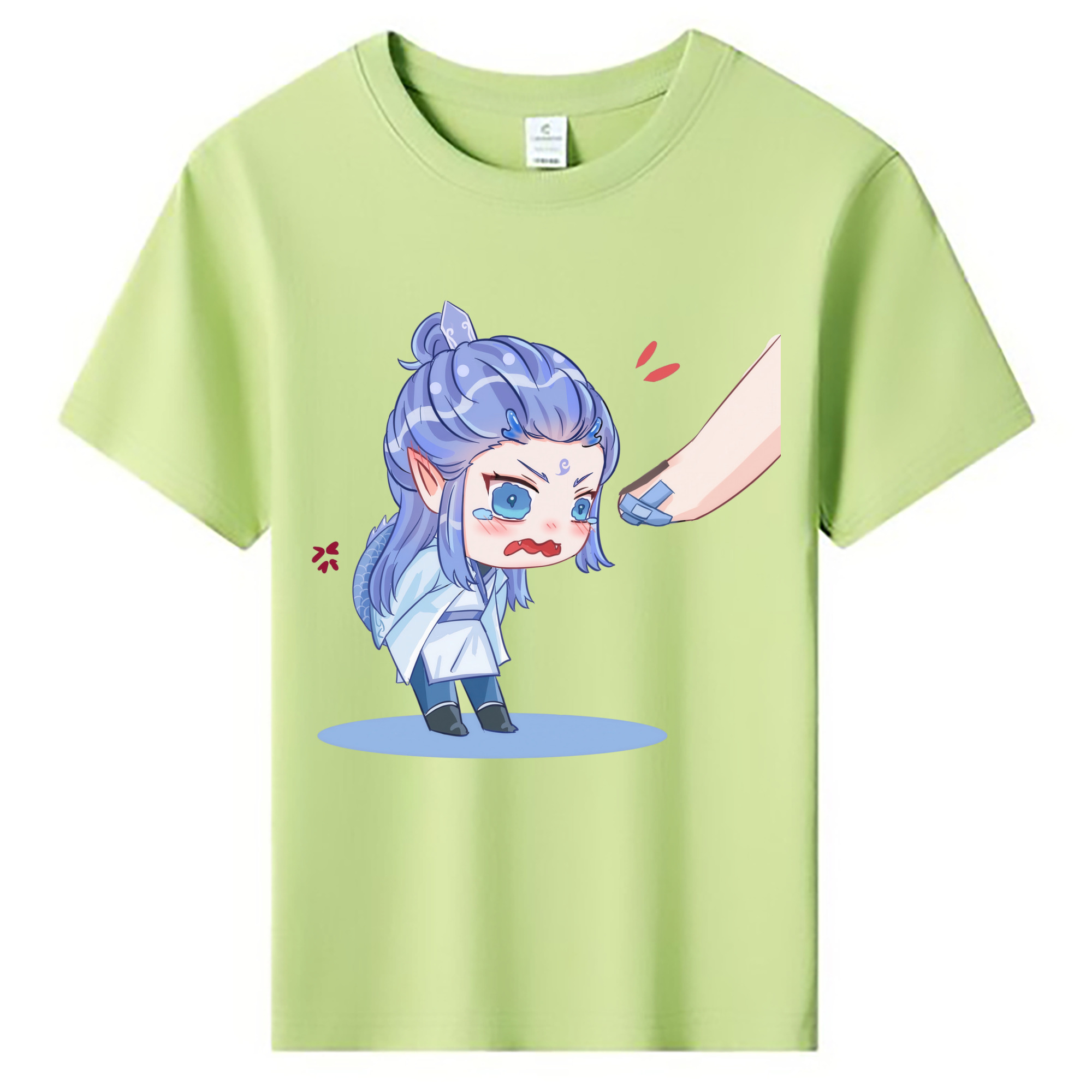 （画像用） Ne Zha 2 ナタ 魔童の大暴れ 綿100％キッズTシャツ（フロントプリント）